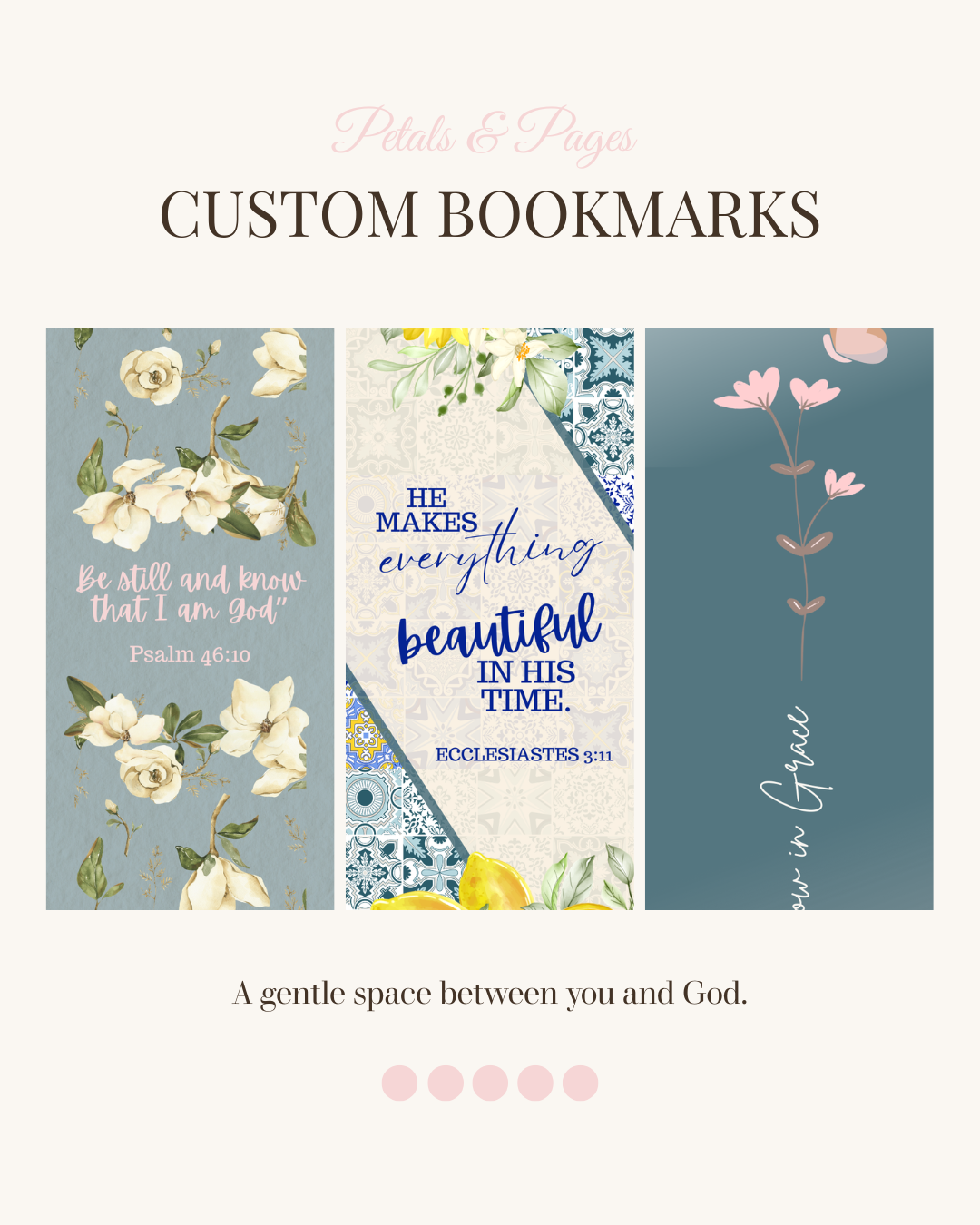 "Quiet Time Reset" Bookmark Trio (Digital)